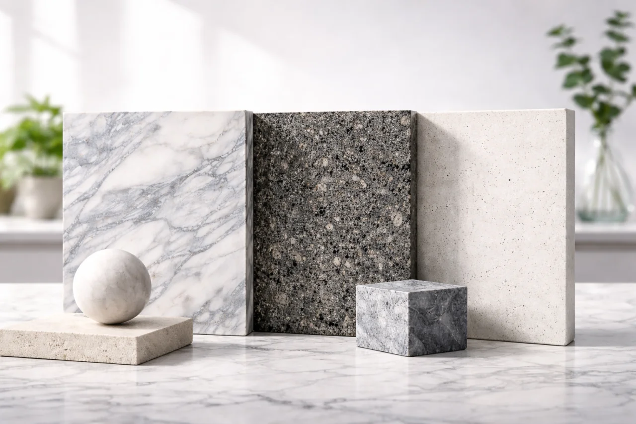 Marble, Granite, and Quartz: How to Choose - Blog article by Marque Natural Stones